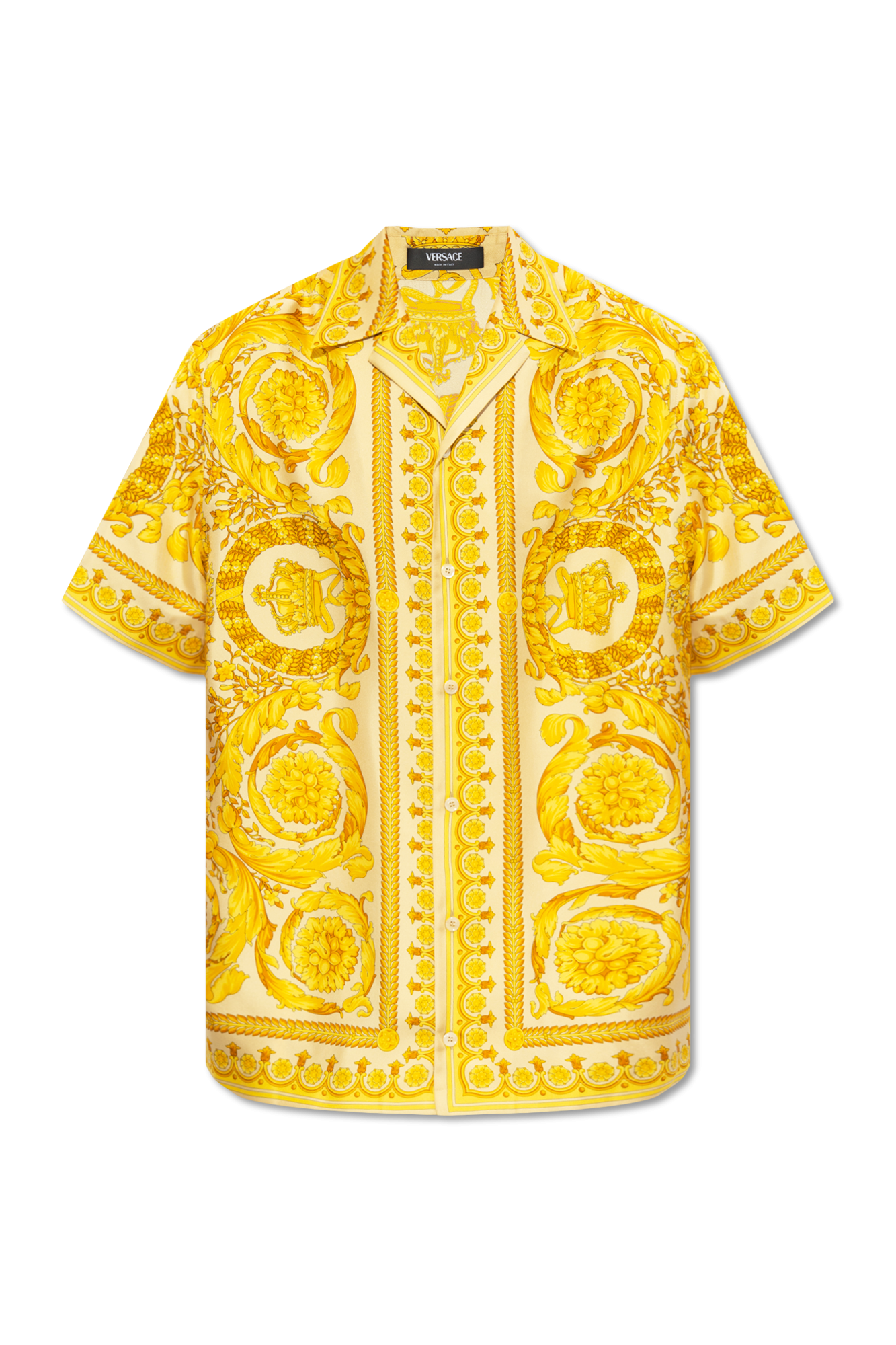 Versace short sleeve button on sale up